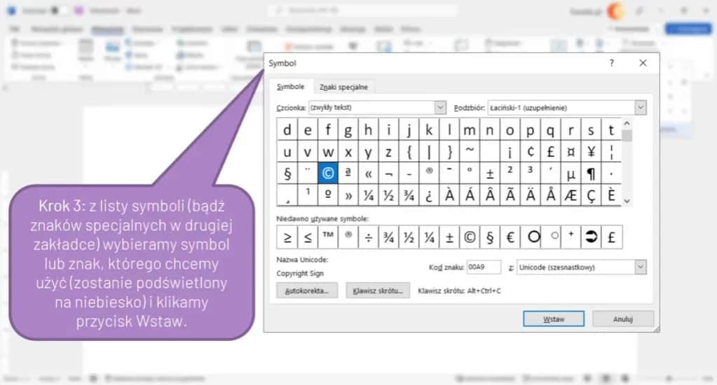 Jak wstawić znak w miejsce symbolu w Wordzie – proste metody i triki