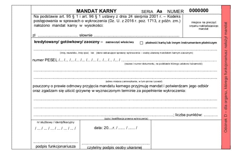 Symbol płatności za mandat karny: jak znaleźć i zrozumieć kody